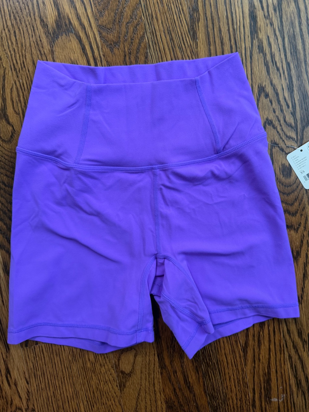 Free People Purple High-Rise 3" Biker Shorts